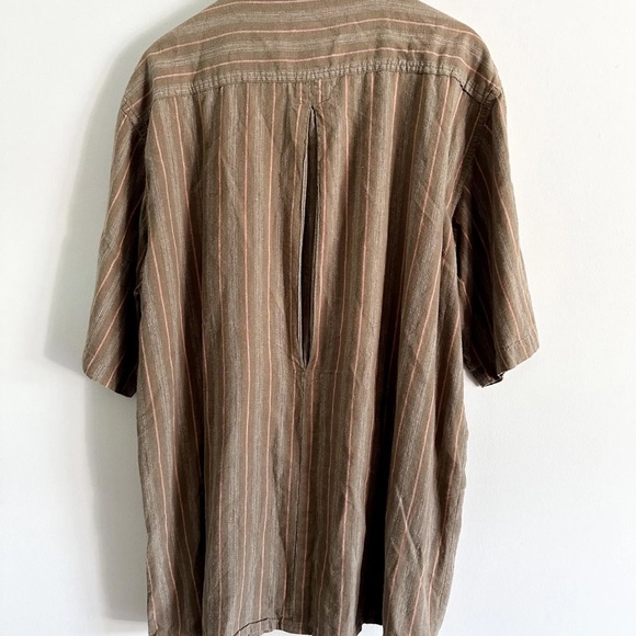 Vintage Australian Outback Collection Striped shirt | Brown Striped Men’s Shirt| - Picture 6 of 6